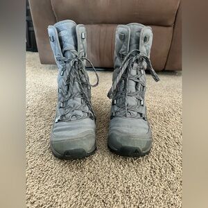 Keen Waterproof Snow Boot Womens 8 Terradora 2 Gray Lace Up Mid Calf